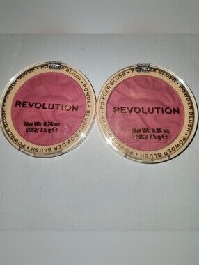 Revolution Powder Blush Duo - Pink Lady Set Of 2 New